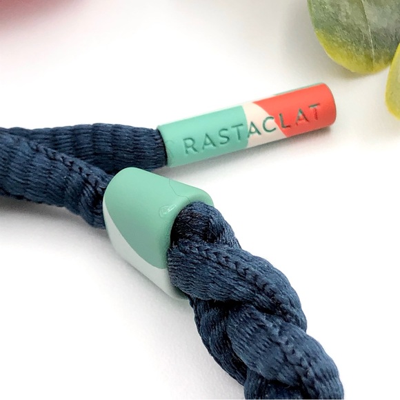 Rastaclat Unisex Braided Blue Slider Bracelet - Picture 7 of 9